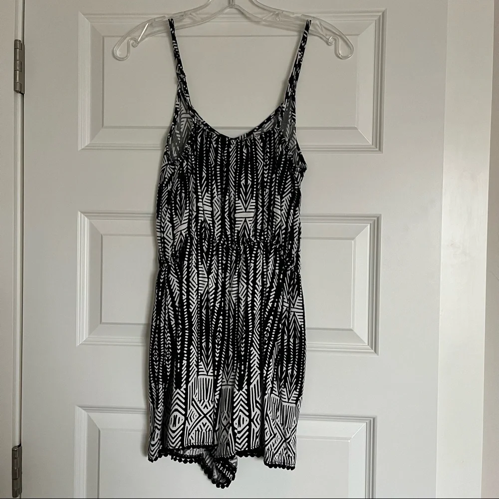 Mossimo Geometric Aztec Print Cami Romper - Picture 3 of 6